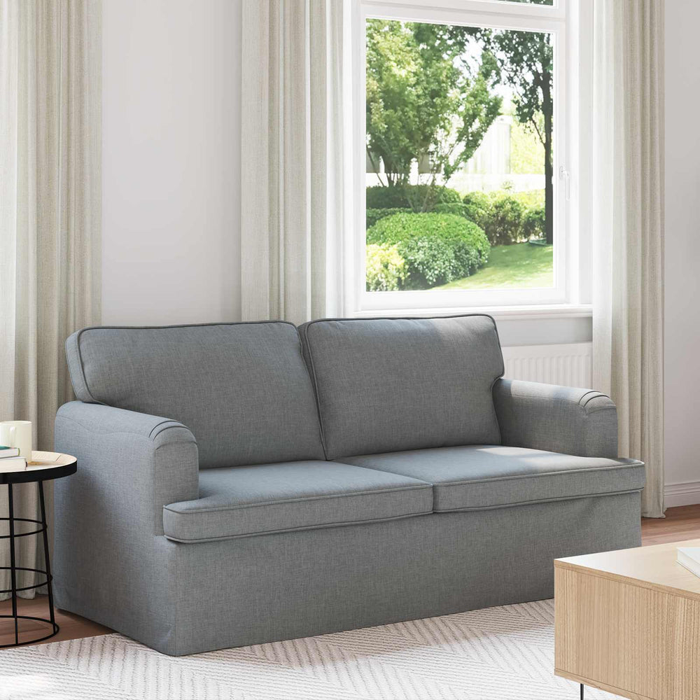 Hellgraues Stoffsofa 162 cm