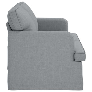 Hellgraues Stoffsofa 162 cm