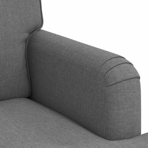 Dunkelgraues Stoffsofa 162 cm