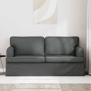 Dunkelgraues Stoffsofa 162 cm