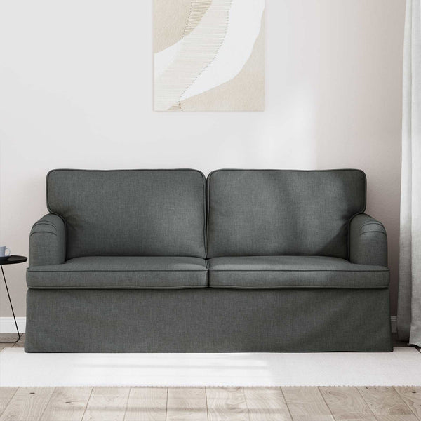 Dunkelgraues Stoffsofa 162 cm