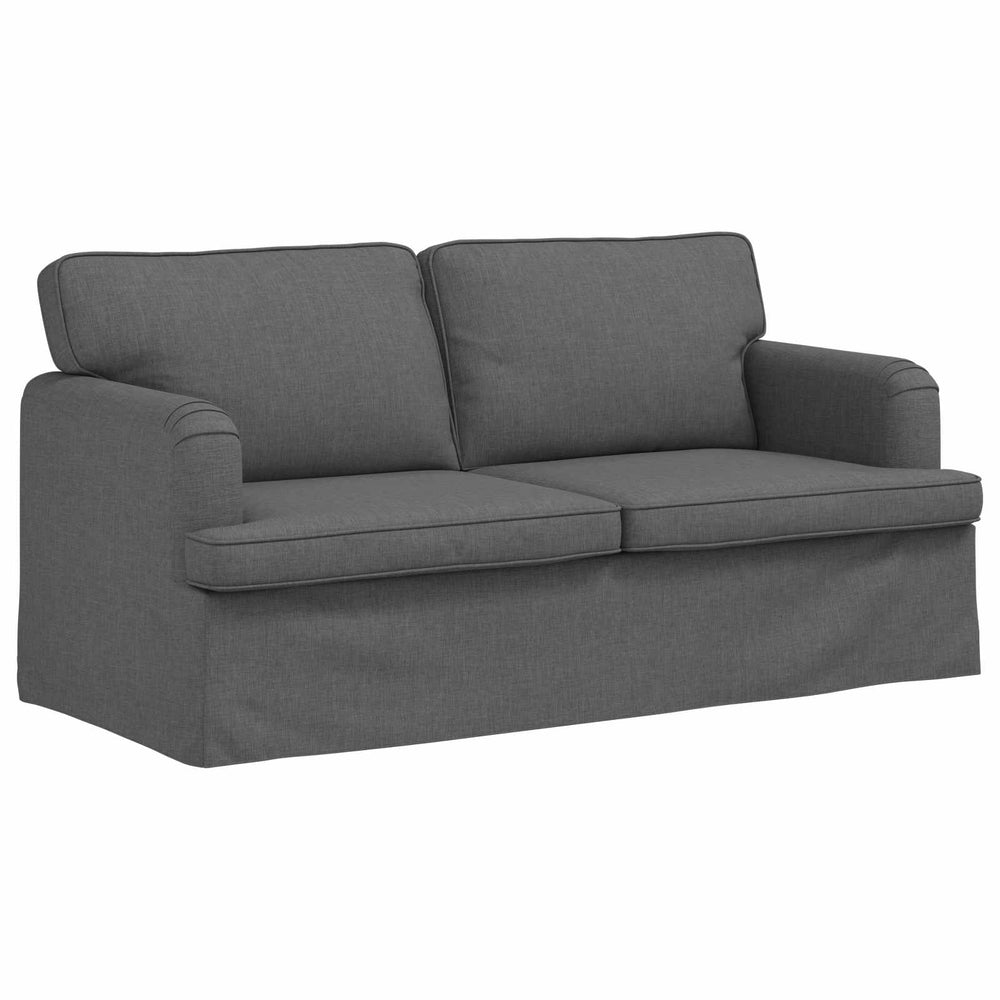 Dunkelgraues Stoffsofa 162 cm