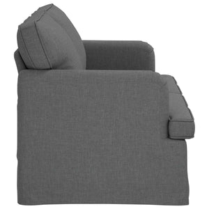 Dunkelgraues Stoffsofa 162 cm