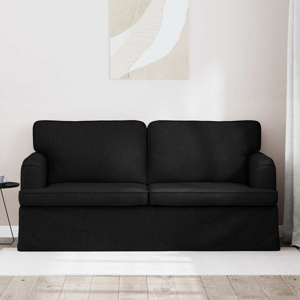 Schwarzes Stoff Sofa 162 cm
