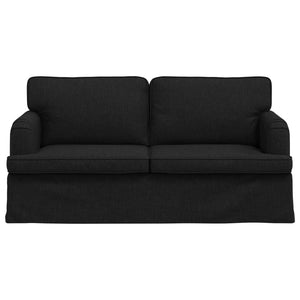 Schwarzes Stoff Sofa 162 cm