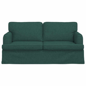Dunkelgrünes Stoffsofa 162 cm