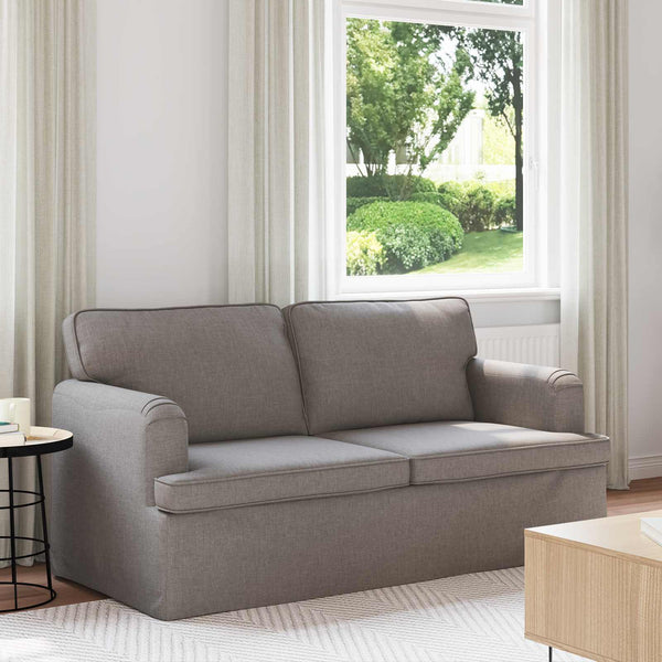 Taupe Stoff Sofa 162 cm