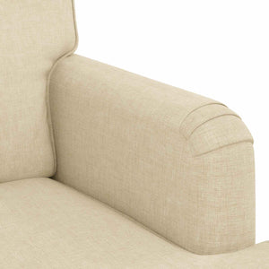 Creme Stoff Sofa 162 cm