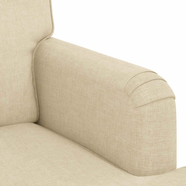 Creme Stoff Sofa 162 cm