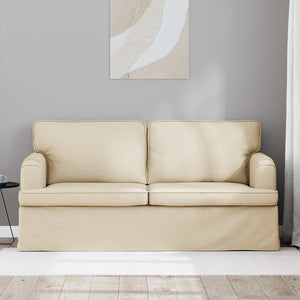 Creme Stoff Sofa 162 cm