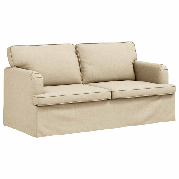 Creme Stoff Sofa 162 cm