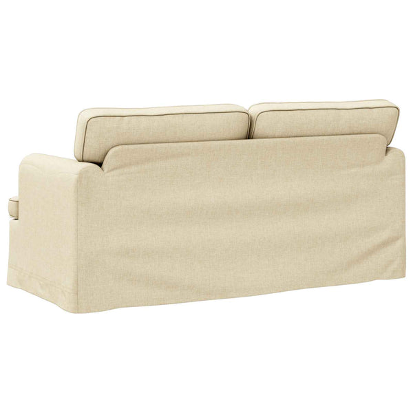 Creme Stoff Sofa 162 cm