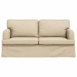 Creme Stoff Sofa 162 cm