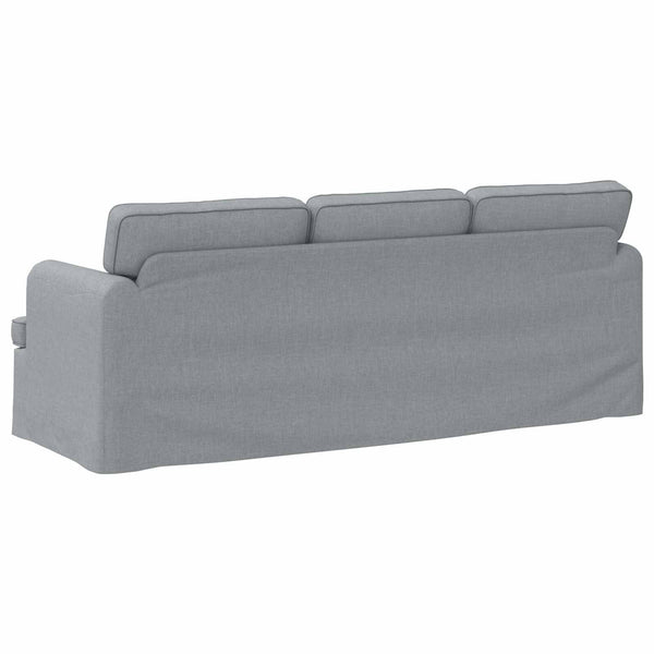Hellgraues Stoffsofa 201 cm