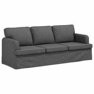 Dunkelgraues Stoffsofa 201 cm