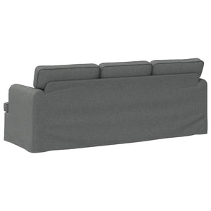 Dunkelgraues Stoffsofa 201 cm