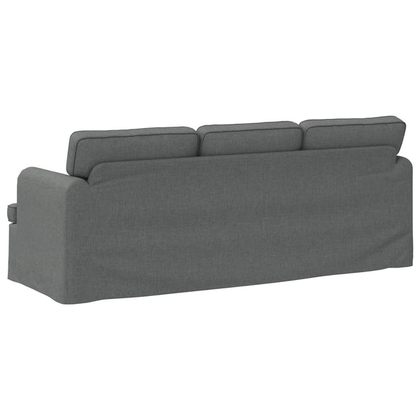 Dunkelgraues Stoffsofa 201 cm