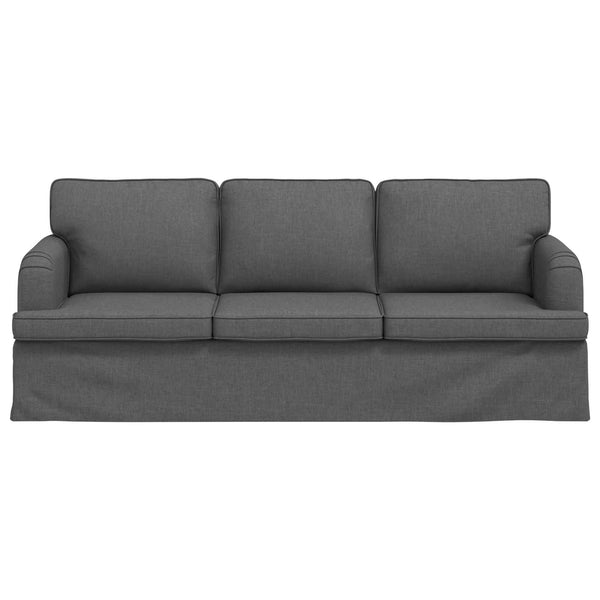 Dunkelgraues Stoffsofa 201 cm