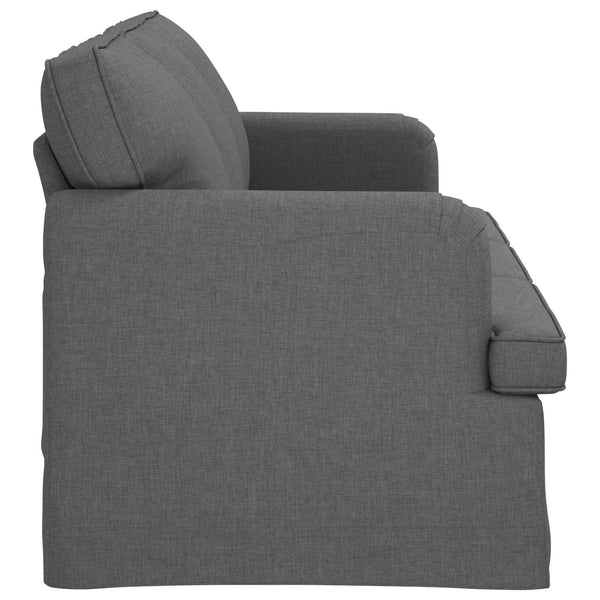 Dunkelgraues Stoffsofa 201 cm