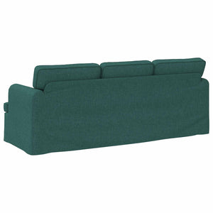Dunkelgrünes Stoffsofa 201 cm