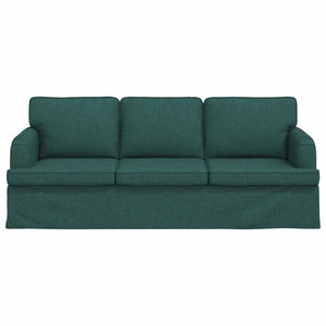 Dunkelgrünes Stoffsofa 201 cm