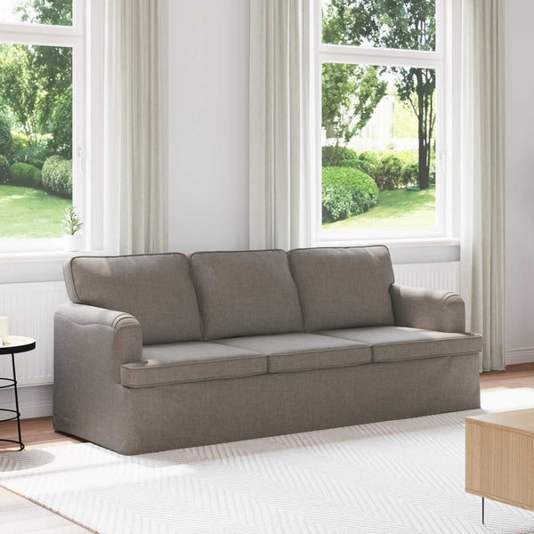Taupe Stoff Sofa 201 cm