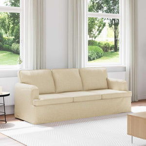 Creme Stoff Sofa, 201 cm
