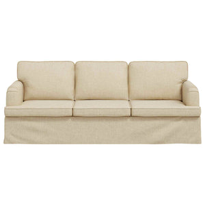 Creme Stoff Sofa, 201 cm