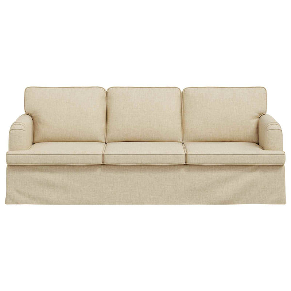 Creme Stoff Sofa, 201 cm