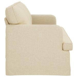 Creme Stoff Sofa, 201 cm