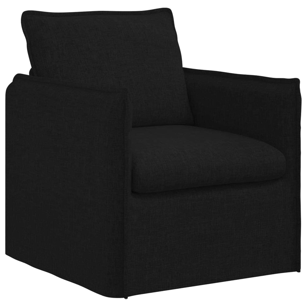 Schwarzes Stoffsofa 75x82x85cm