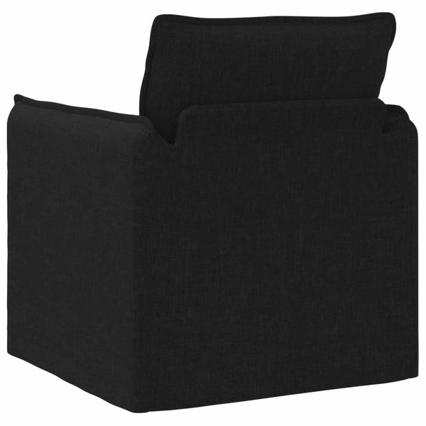Schwarzes Stoffsofa 75x82x85cm
