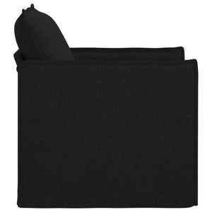Schwarzes Stoffsofa 75x82x85cm