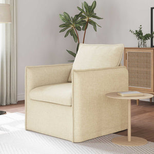 Creme Stoff Sofa 75x82x85cm