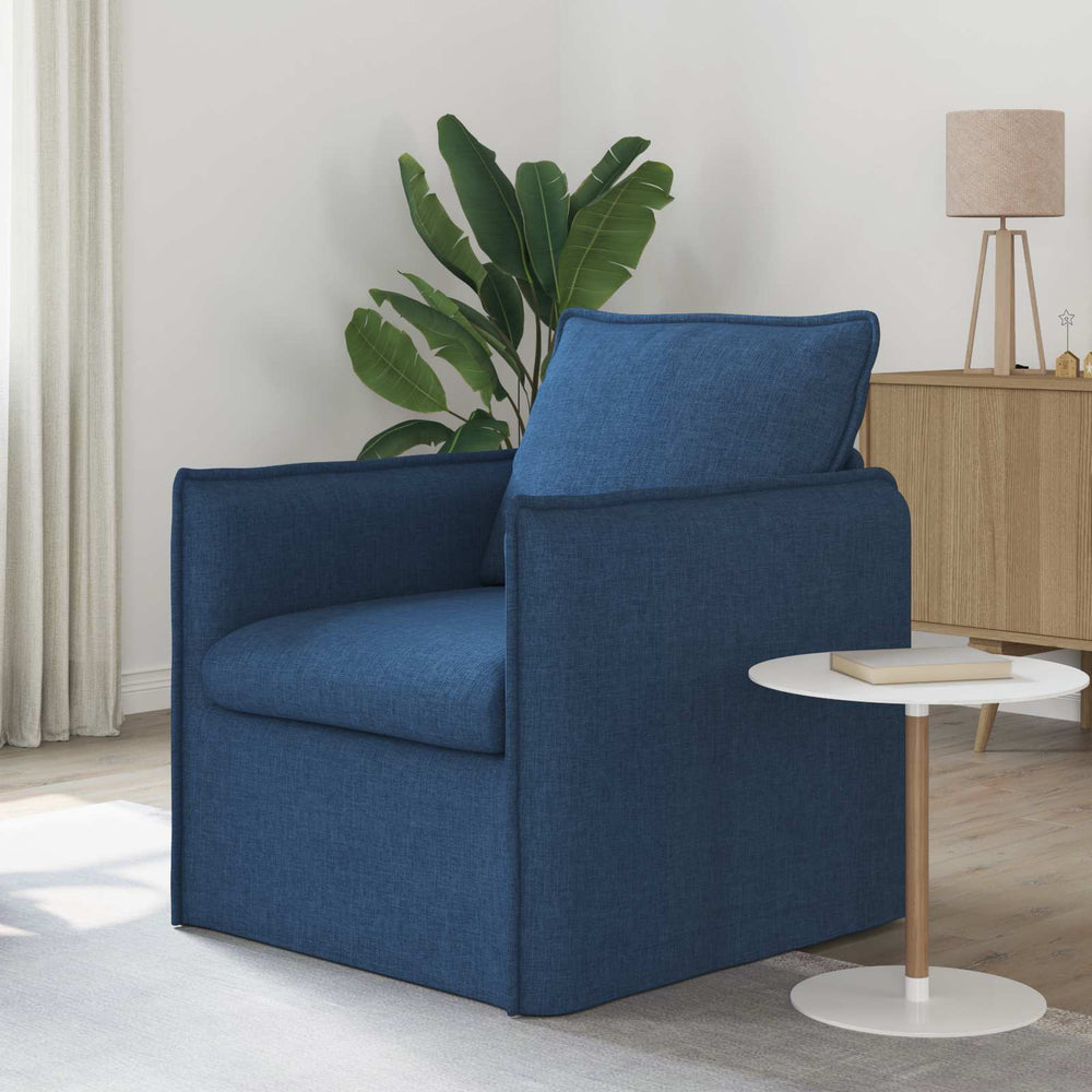 Blaues Stoffsofa 75x82x85 cm