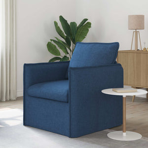 Blaues Stoffsofa 75x82x85 cm
