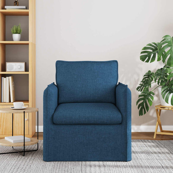 Blaues Stoffsofa 75x82x85 cm