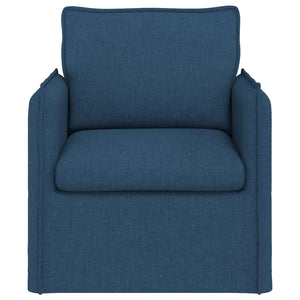 Blaues Stoffsofa 75x82x85 cm