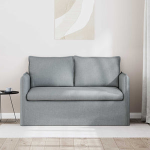 vidaXL Sofa Light Gray 136 x 82 x 85 cm Fabric