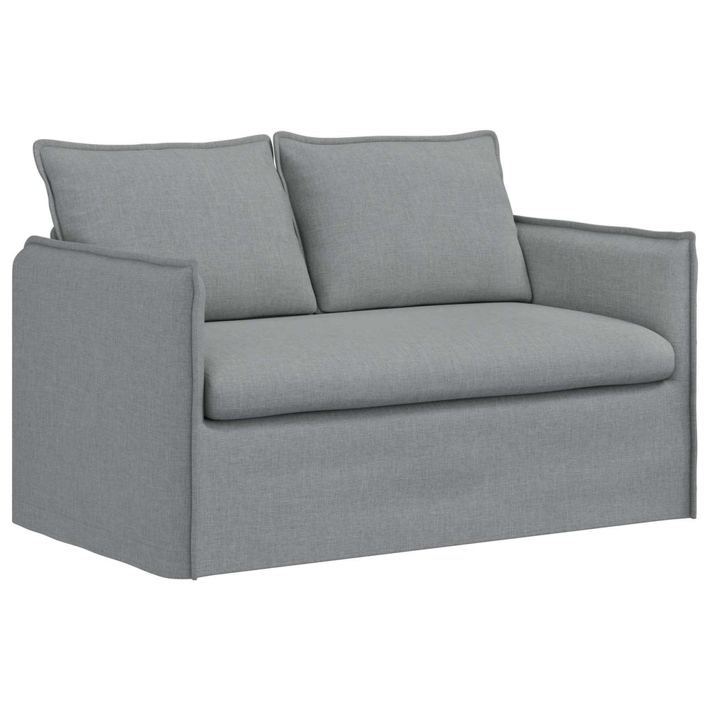 Sofa Hellgrau Stoff 136 cm