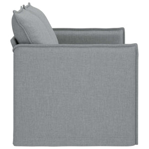 vidaXL Sofa Light Gray 136 x 82 x 85 cm Fabric
