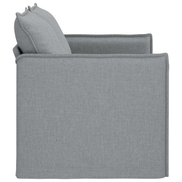 vidaXL Sofa Light Gray 136 x 82 x 85 cm Fabric