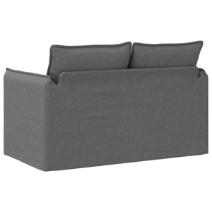 Dunkelgraues Stoffsofa 136 cm
