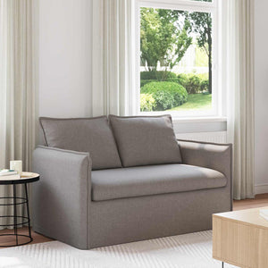Sofa Taupe Stoff 136 cm