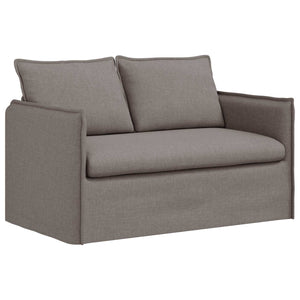 Sofa Taupe Stoff 136 cm