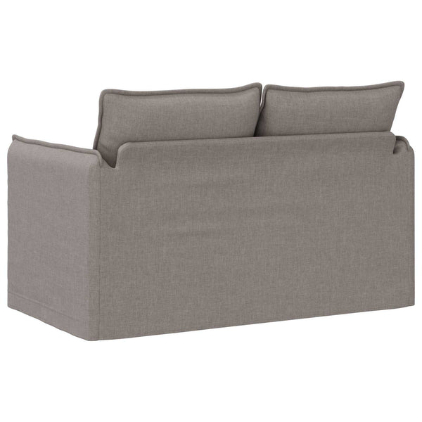 Sofa Taupe Stoff 136 cm