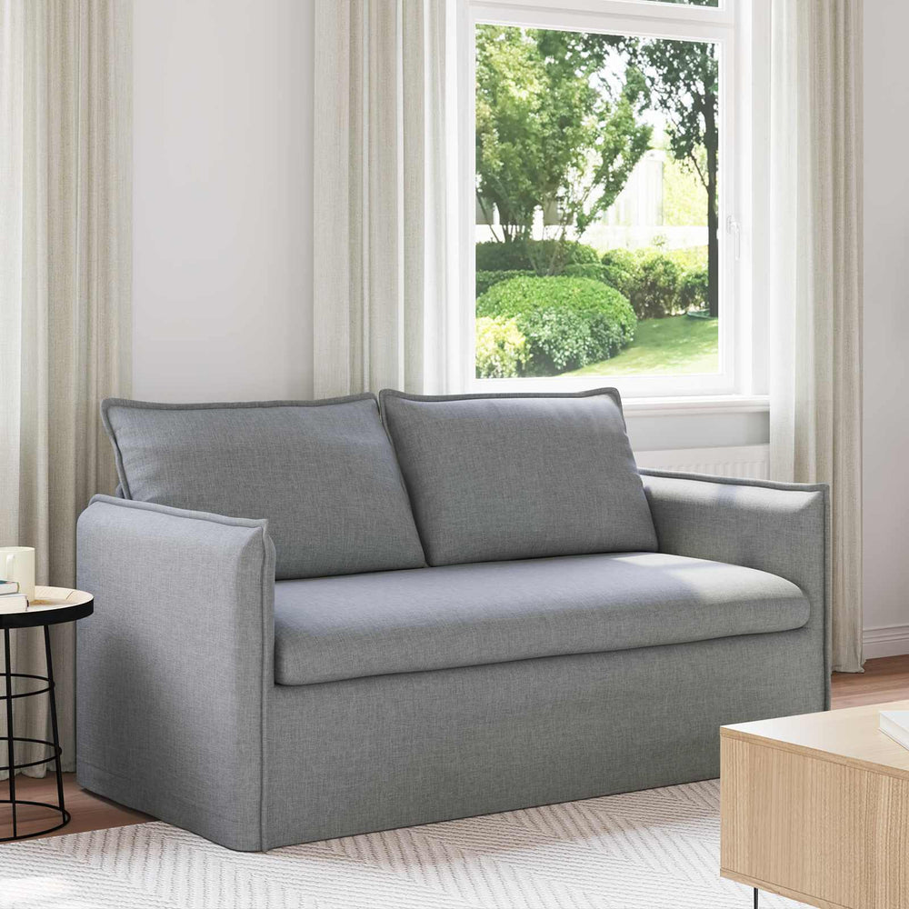 Hellesgraues Stoffsofa, 156 cm
