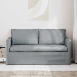 Hellesgraues Stoffsofa, 156 cm