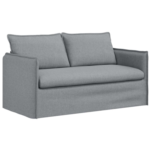Hellesgraues Stoffsofa, 156 cm