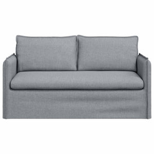 Hellesgraues Stoffsofa, 156 cm